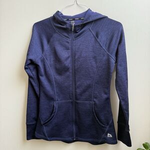 RBX Active Navy Blue Full Zip Up Hoodie Jacket Women's Size small